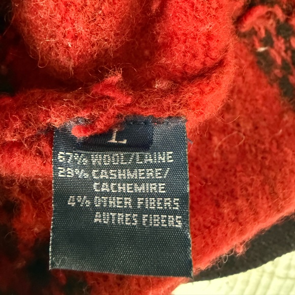 Ralph Lauren Wool Cashmere Hooded Cardigan Sweater L - Picture 7 of 7